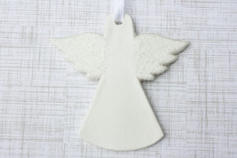 Angel Ornament, Personalized Angel Ornament, Bereavement Gift - Handmade - $12.99