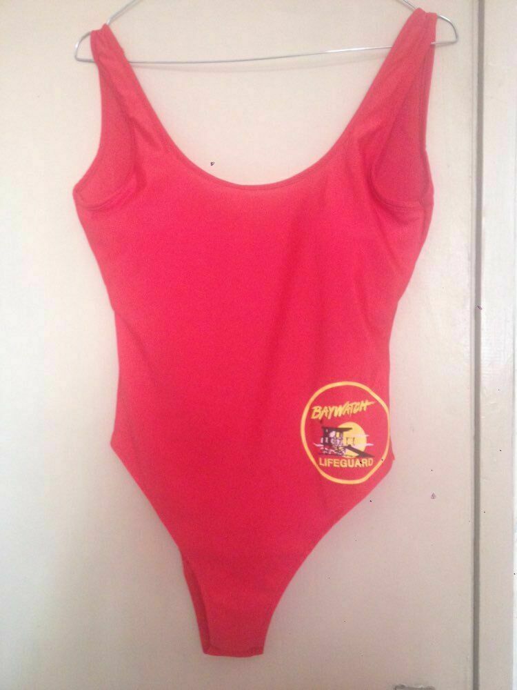 Classic USA BAYWATCH Swimsuit Women Sexy Red Bathing Suit One Piece ...
