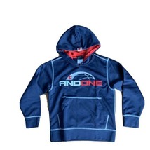 Boys And One Hoodie Swestshirt Basketball Pull Over Embroidered Blue Red... - $9.89