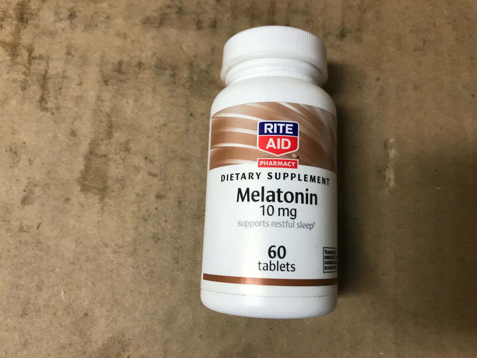 Rite Aid MELATONIN 10 mg Supports Restless Sleep 60 tablets