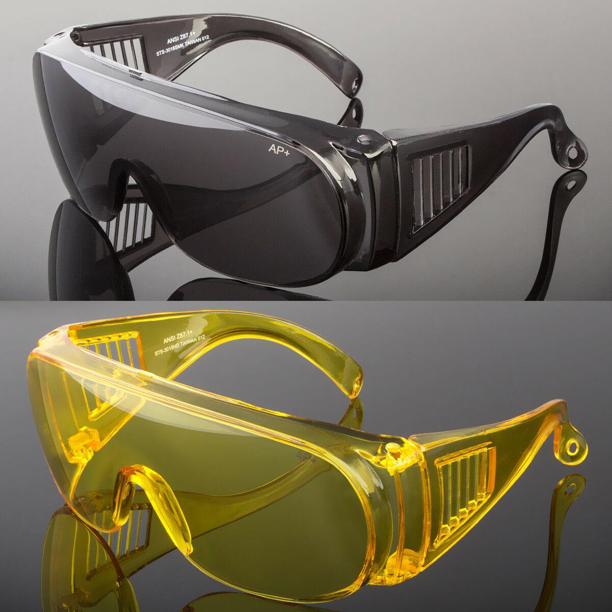 Extra Large Fit COVER Over Most Rx Glasses Sunglasses Safety Drive Put Black Sunglasses