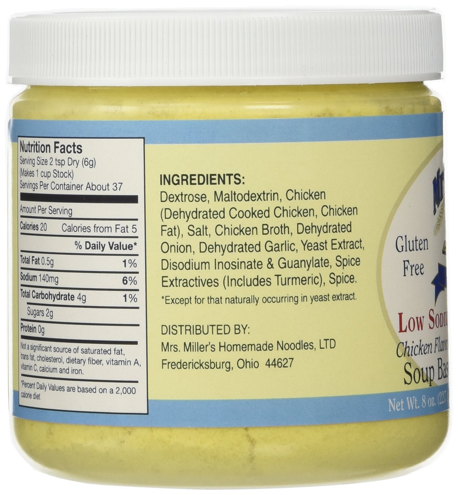 Mrs Millers Homestyle Low Sodium Chicken Soup Base 2 Jars / Gluten Free