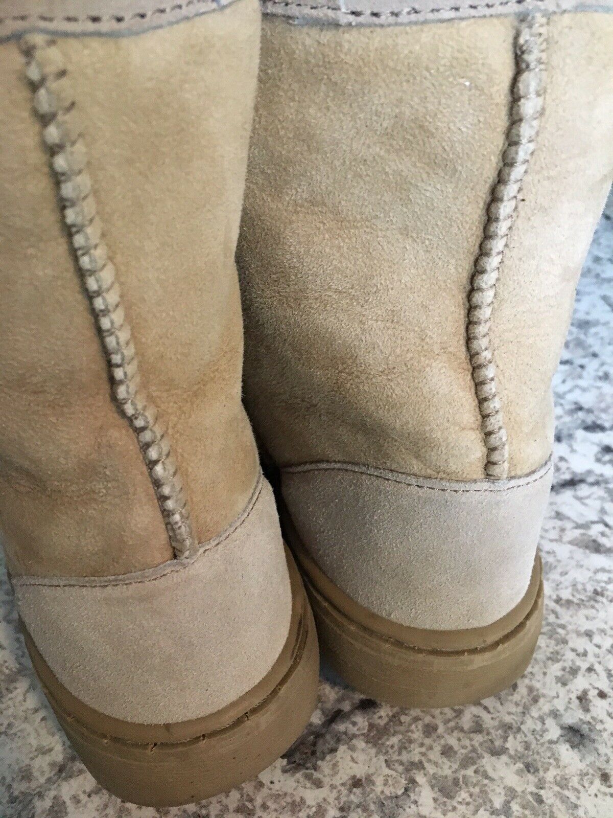 slip on shearling boots