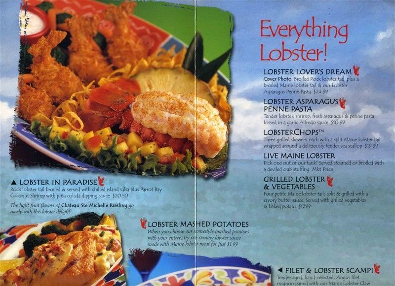 red lobster menu 2022