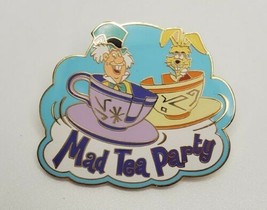 Walt Disney Mad Tea Party Alice in Wonderland March Hare Mad Hatter Souvenir Pin - $19.60