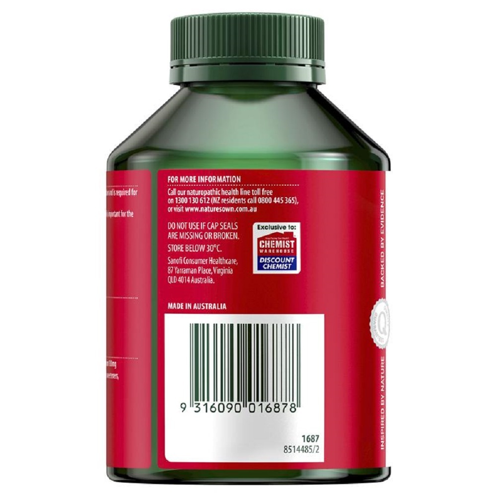 Nature's Own Magnesium Chelate 500mg 250 Capsules Exclusive Pack ...