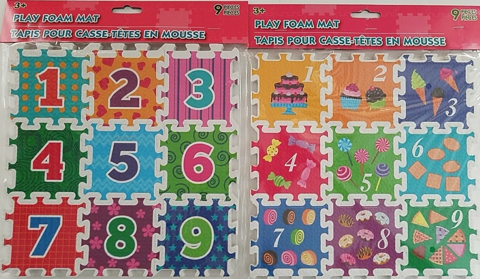 LEARNING NUMBER FOAM PUZZLES Age 3+, SELECT Type of Numbers