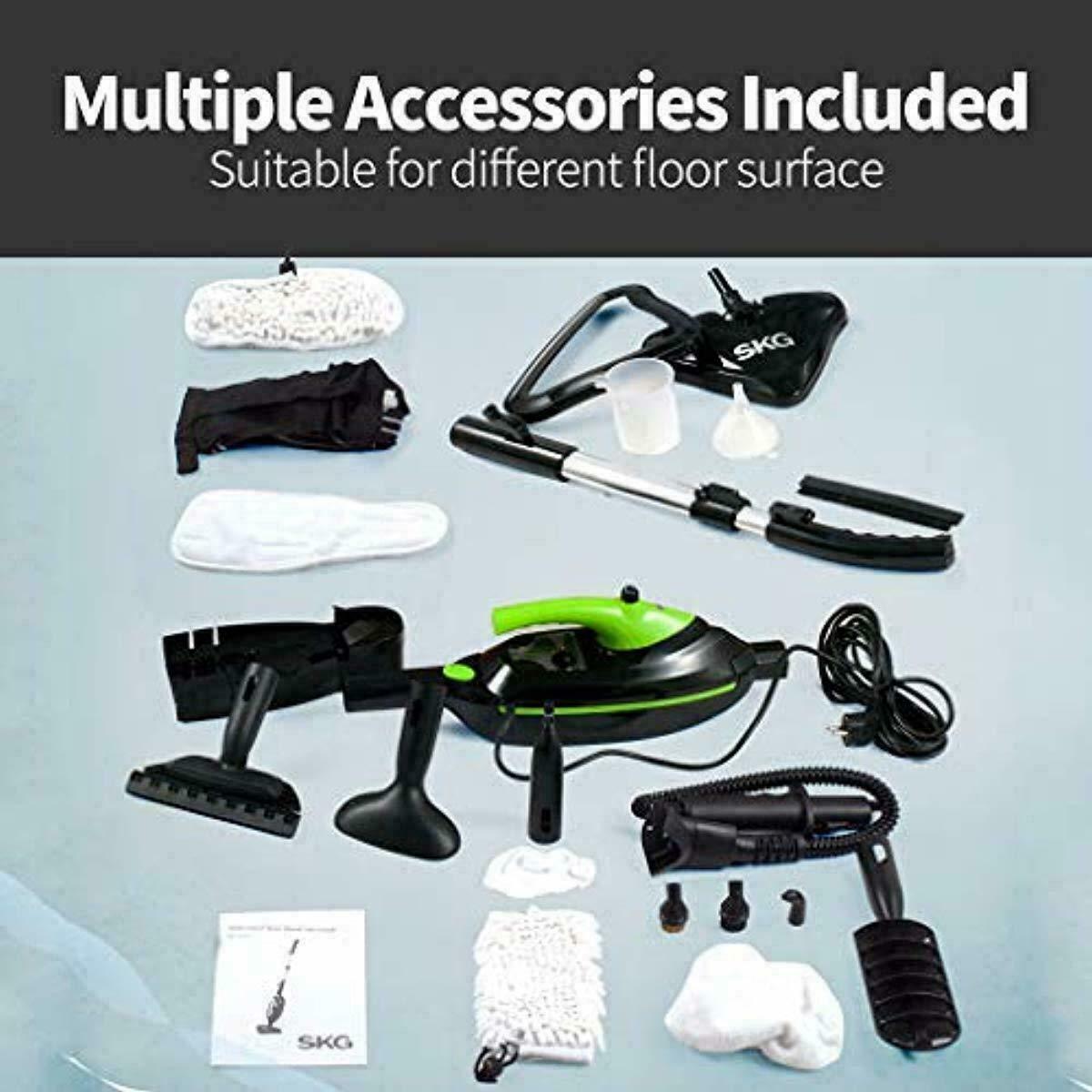 SKG 1500W Steam Mop, Floor Steamer, Carpet Steam Cleaner