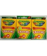 3 Boxes Crayola Crayons Classic 24 Colors Non Toxic USA Made New #52-3024 - $8.99