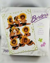 Anne Geddes Borders Jigsaw Puzzle 750 Piece Baby Sunflower Field Rose Art - $12.18