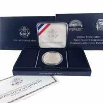 2003 First Flight Centennial Silver Dollar Proof Coin Wright Brothers Ki... - $37.19