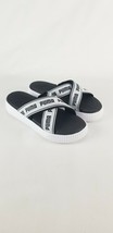 Puma Platform Slide Sandals 380677-01 White/Black Tape Womans Sz 8.5 New - $30.94