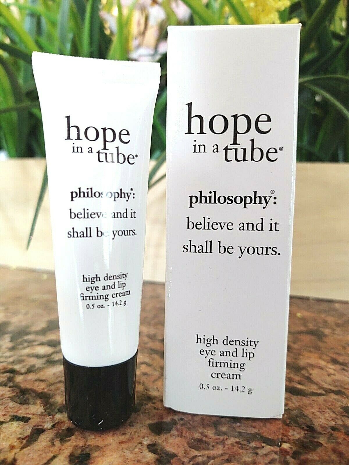 Philosophy HOPE IN A TUBE High Density Eye & Lip Firming Cream .5 oz NEW! BOXED!