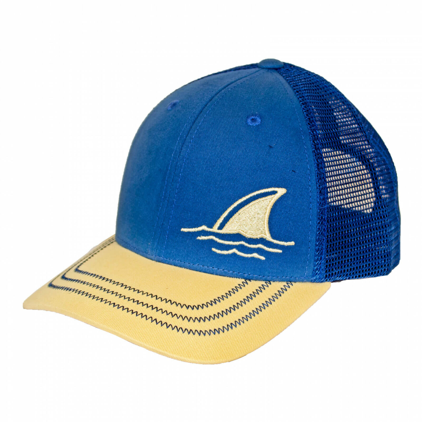 Landshark Fin Mesh Trucker Hat Blue Hats