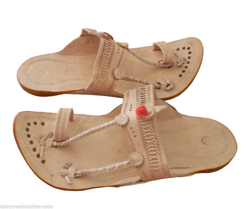 leather kolhapuri slippers