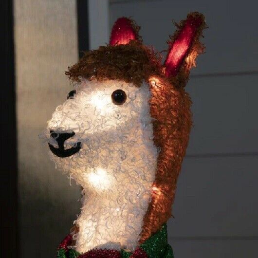 christmas llama statue