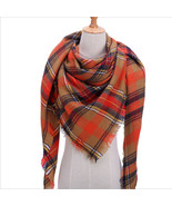 Code &quot;B&quot; Women Blanket Oversized Tartan Scarf Shawl Plaid Cozy Checked P... - $12.37