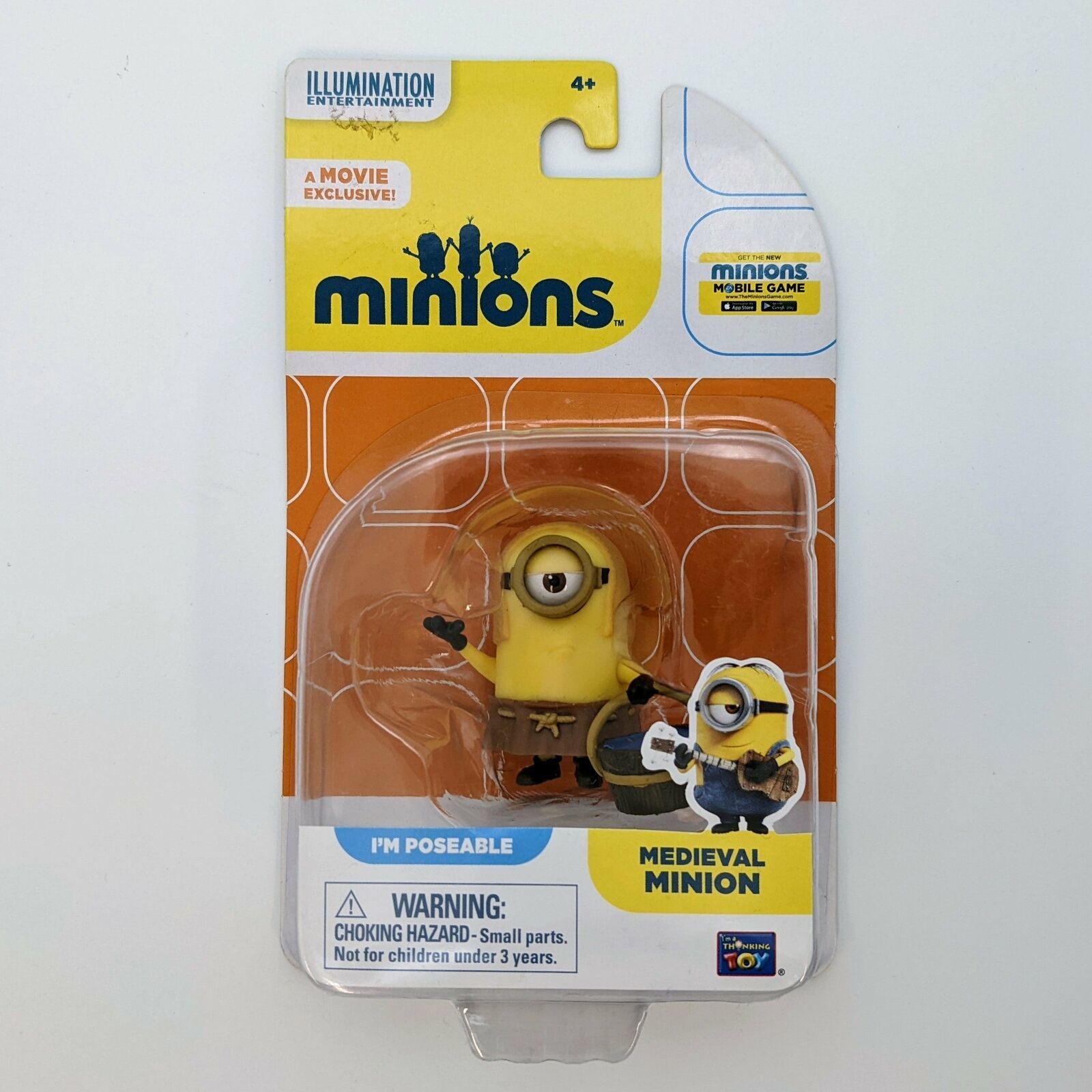 Minions Medieval Minion Poseable Action Figure - New (thinkway, 2020 