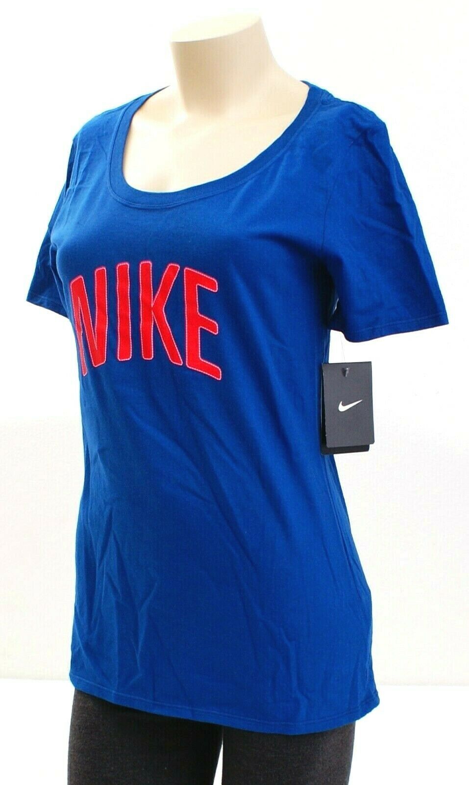 Nike Signature Blue Short Sleeve Tee TShirt Women's NWT Activewear Tops