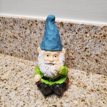 Garden Gnomes, Painted Cement 4" tall, 3 for $18 / $8 each, Fairy Garden Statues image 5