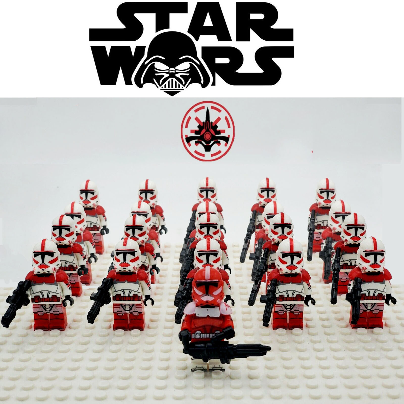 21pcs/set Commander Fox Coruscant Guards Shock Troopers Star Wars Minifigures