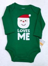 Carter's Christmas Bodysuit 3 Months for Boy or Girl Santa Loves Me - $6.99