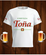 Tona Beer Logo White Short Sleeve  T-Shirt Gift New Fashion  - $31.99