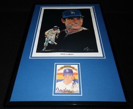 Steve Garvey Signed Framed 11x17 Volpe Poster Display LA Dodgers image 1