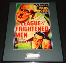 Lionel Stander Signed Framed 16x20 League of Frightened Men Poster Display image 1