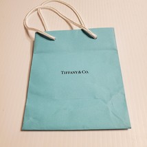 Tiffany & Co paper  gift bag. Very good shape. Teal 6x5x3 Lot 3 - $11.00