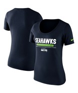 Seattle Seahawks Womens Nike Cotton Team Scoop T-Shirt - Medium - NWT - $19.99