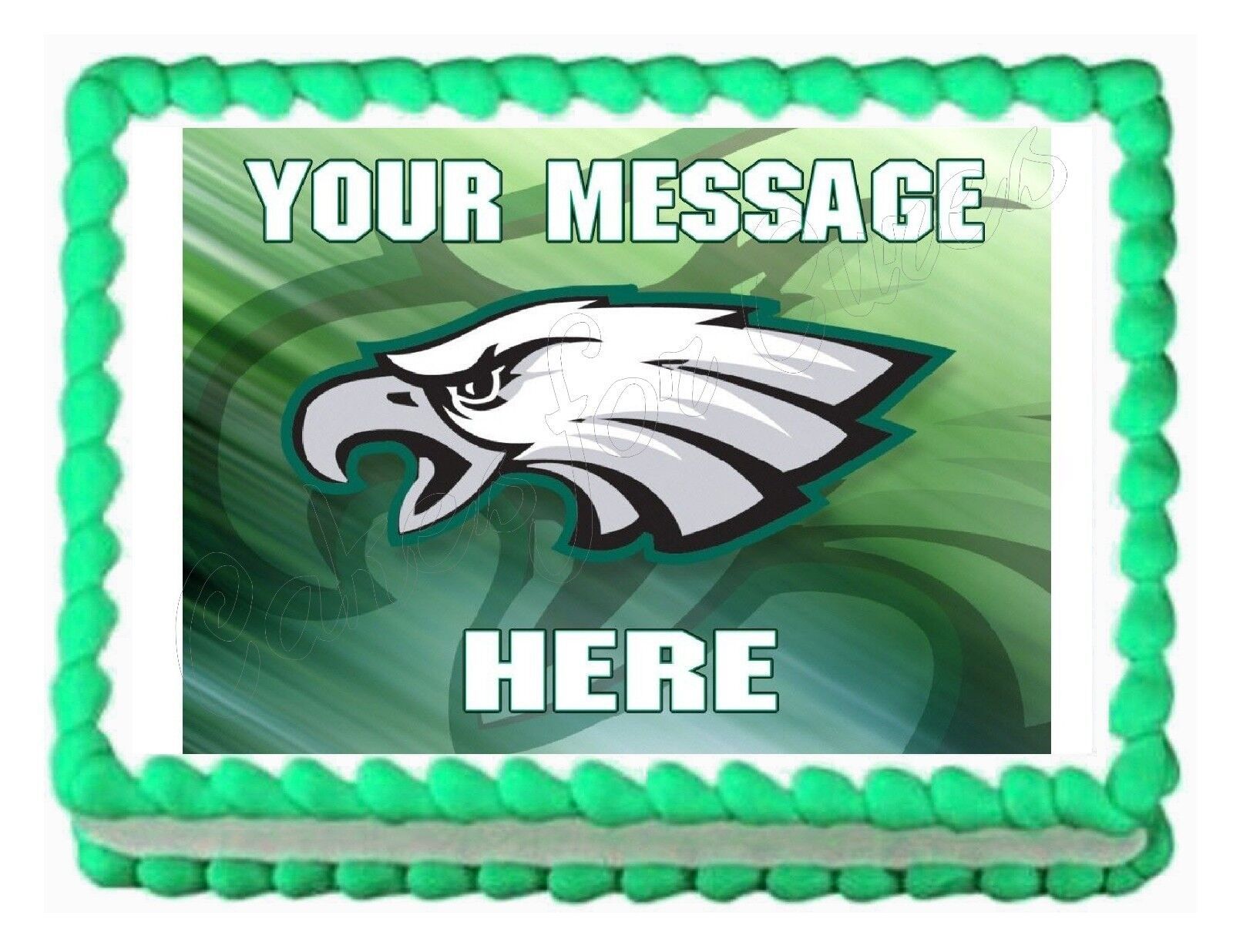 Philadelphia Eagles Cupcake Toppers 