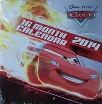 Disney Pixar Cars 2014 16 Month Square Wall Calendar - $3.33