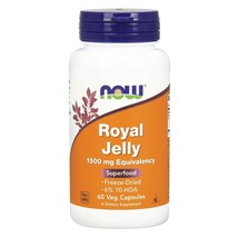 Now Foods Royal Jelly 60 Veg Capsules  Made in USA FRESH - $36.68