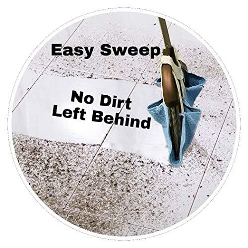 THE BROOMIE Microfiber Pad,Turns Your Broom Into a Dirt Dust and Pet
