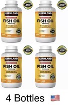 Kirkland Signature Omega-3 Fish Oil Concentrated 1000mg 1600 Softgels (4 Pack) - $54.99