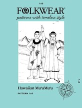 Folkwear Hawaiian Mu'uMu'u Dress #160 Sewing Pattern (Pattern Only) - $19.95