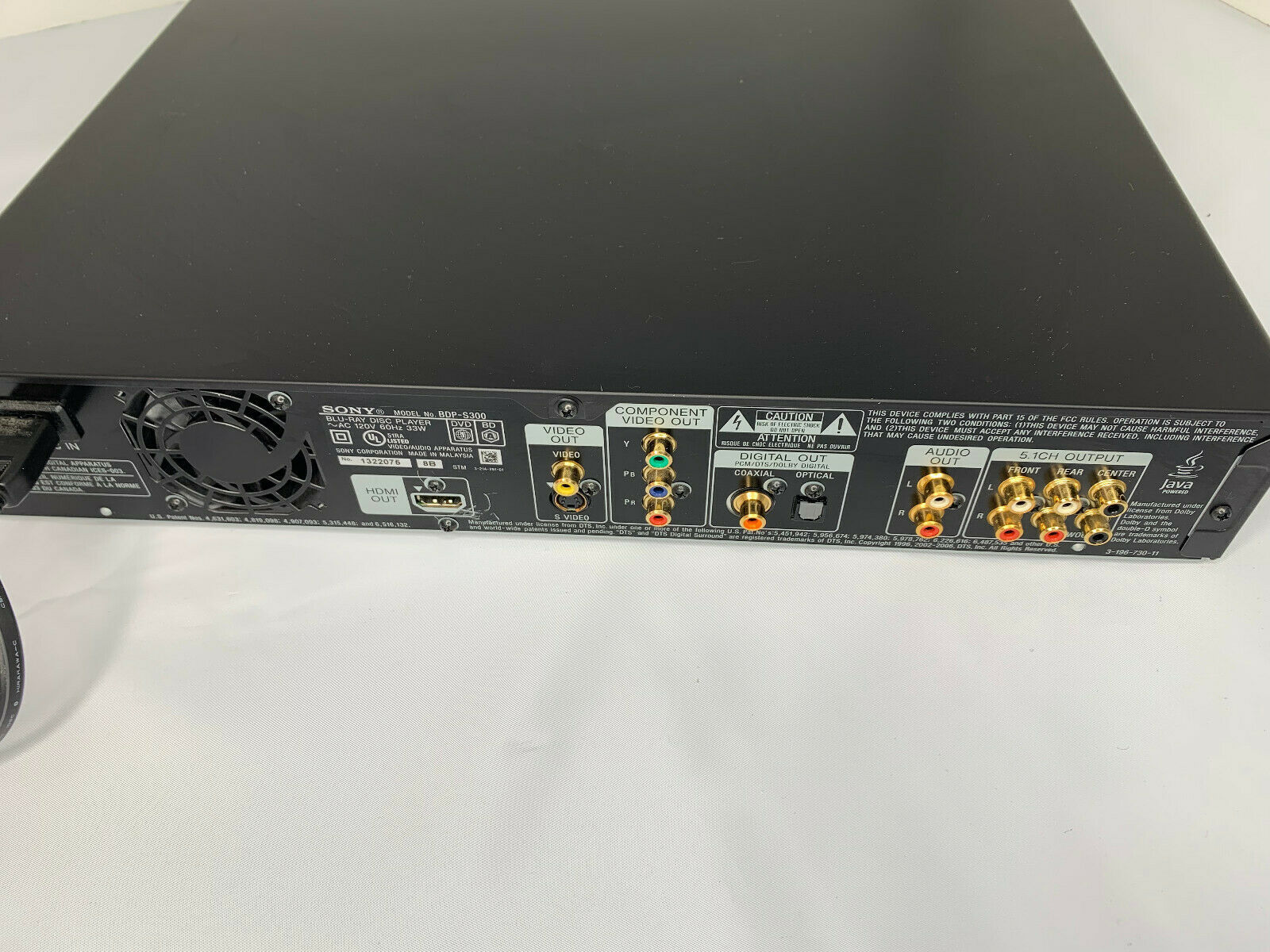 Sony BDPS300 BluRay Player TESTED Working with REMOTE DVD + BluRay
