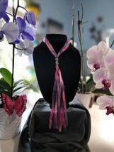 Pink & Purple Beaded Necklace - $20.00