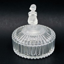 M.J. Hummel Goebel Covered Crystal Trinket Box Girl Figurine 1993 Avon - $15.00