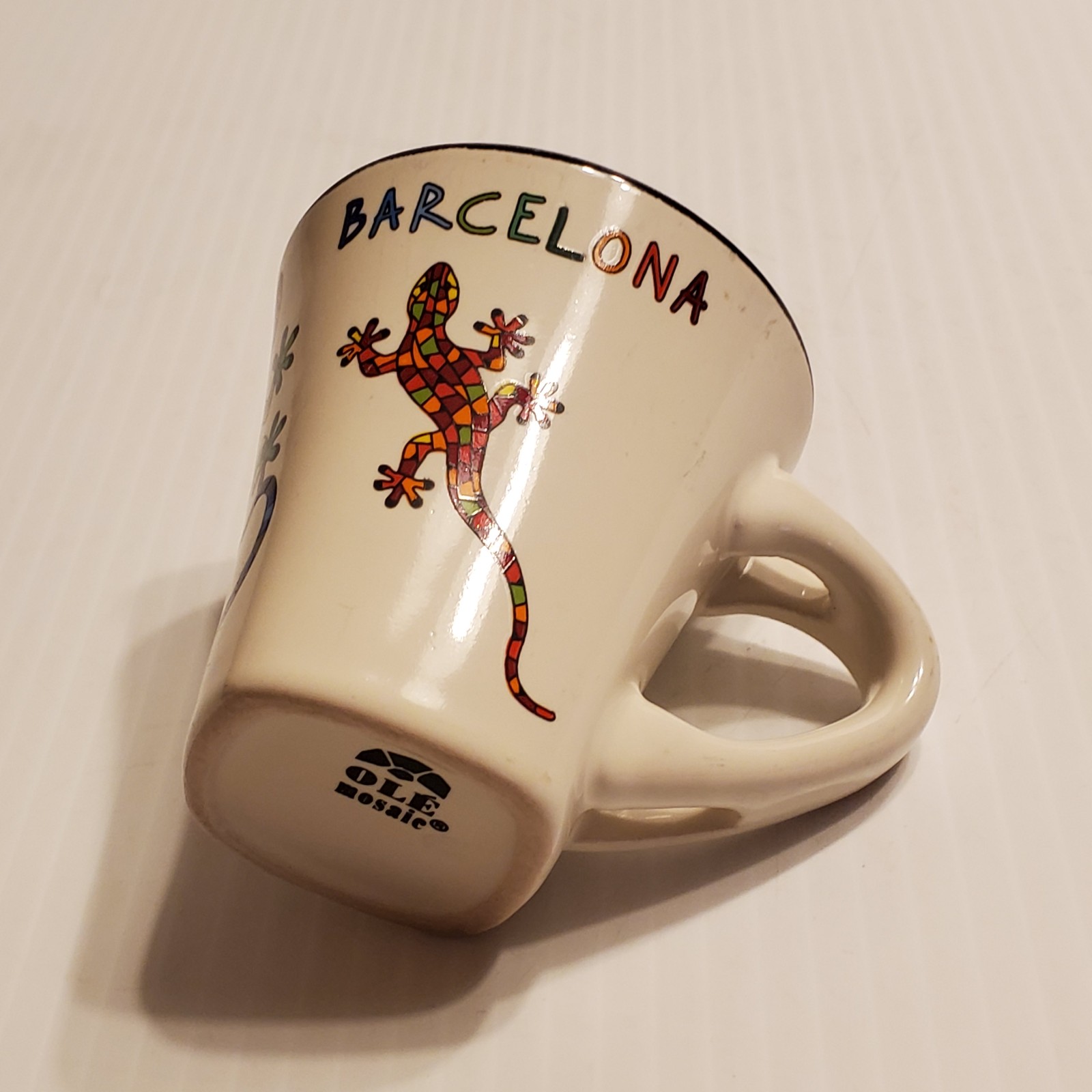 Ole Mosaic Barcelona Spain Coffee Tea Ceramic Cup Rare Vintage - Mugs ...