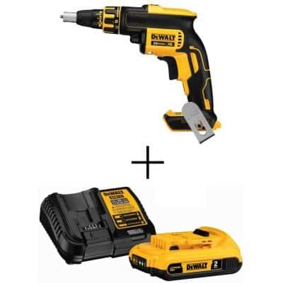 20-Volt MAX XR Cordless Brushless Drywall Screw Gun (Tool-Only) with 20-Volt  - $331.99