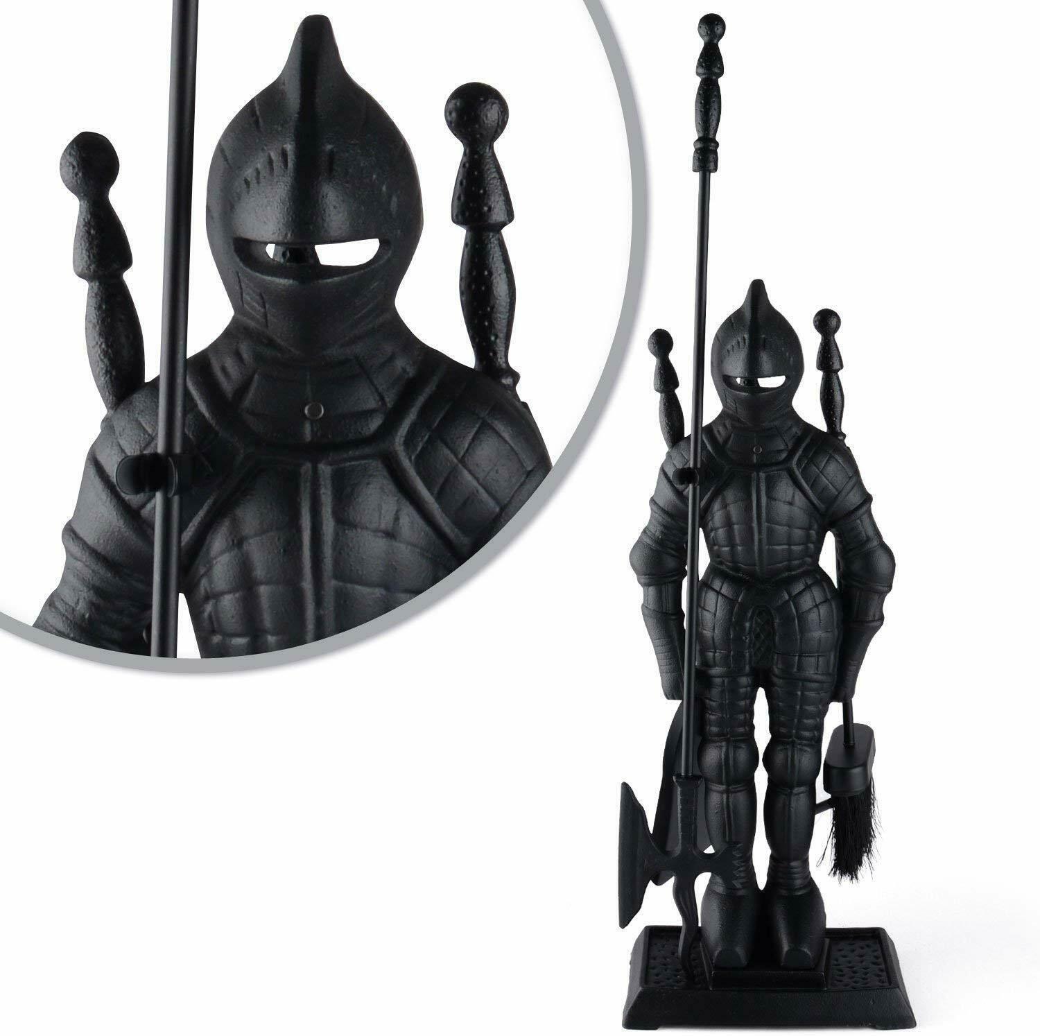Cast Iron Knight Fireplace Tool Set Fireplace Tool Sets & Bellows