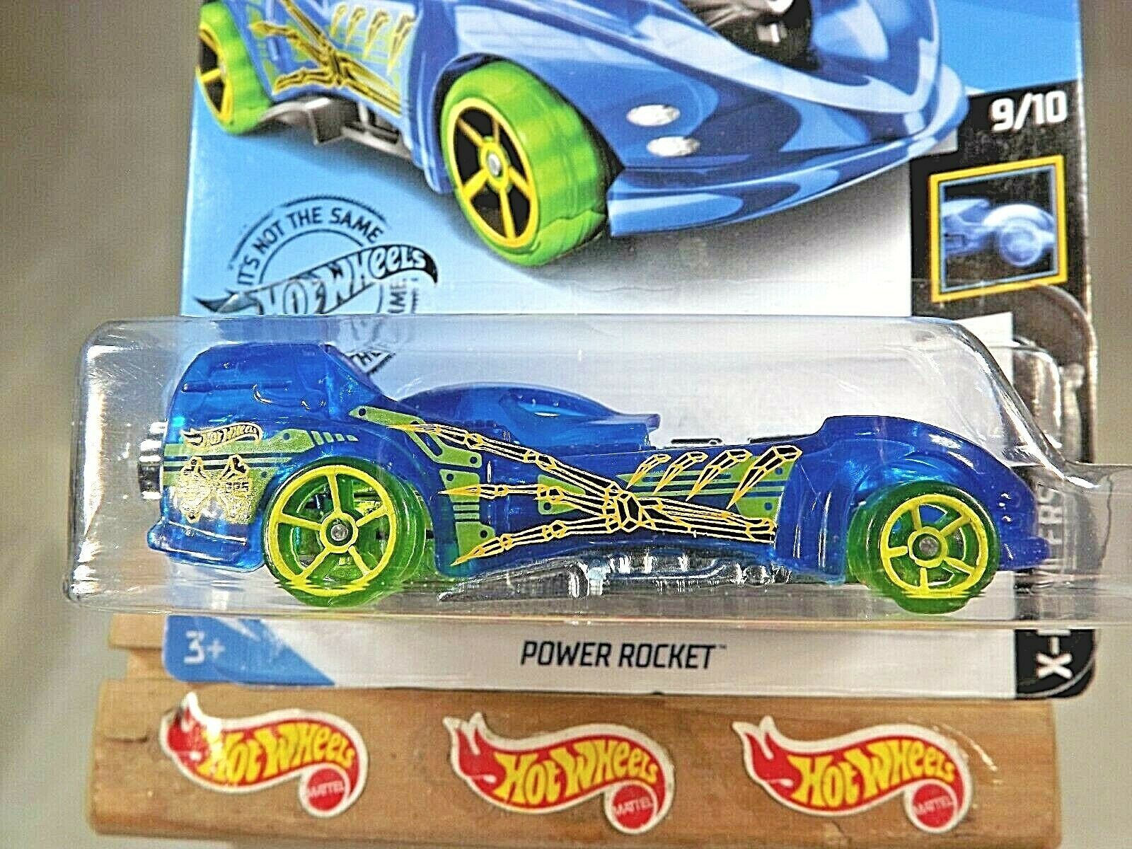 2020 Hot Wheels 48 X Racers 910 Power Rocket Trans Blue Variation Wyellow Oh5 Contemporary 2280