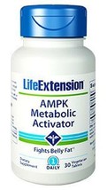 3 PACK Life Extension AMPK Metabolic Activator abdominal fat 30 veg tabs image 2