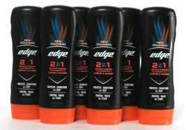 6 Count Edge 6 Oz 2 In 1 Shave Cream Skin Conditioning In One Step