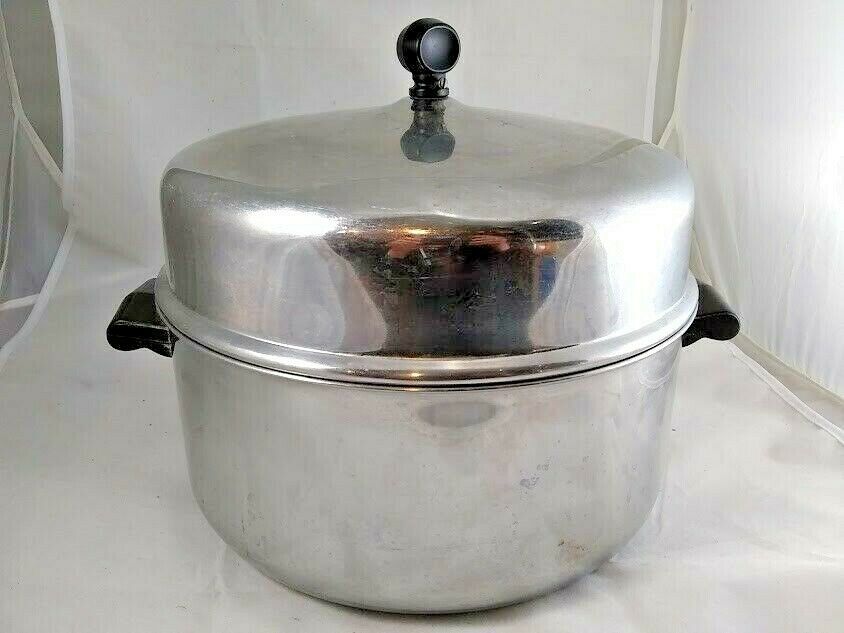 Vintage Farberware 6 Qt Stainless Steel Stock Pot Dutch Oven With High