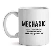 Mechanic Definition Funny Lol Profession - Mad Over Mugs - Inspirational Unique  - $17.59