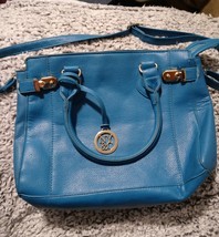 NY &amp; CO New York &amp; Co blue handbag crossbody bag tote - $23.00