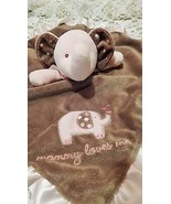 BABY GIRL CARTERS ELEPHANT LOVEY MOMMY LOVES ME SECURITY BLANKET RATTLE - $6.92
